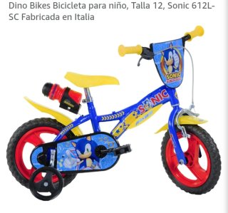 Bicicleta Infantil Sonic Dino Bikes Talla 12