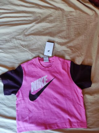 Camiseta Nike Rosa y marrón