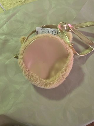 Bolso Reno Peluche Dorado para niña