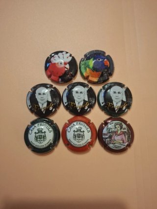 Set de 8 Chapas de Cava Friguls