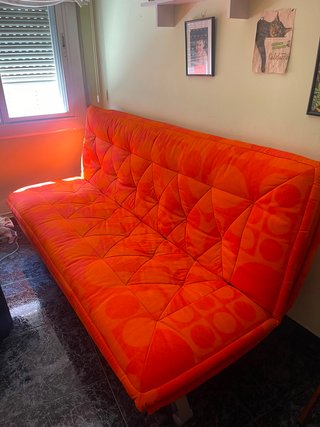 Sofá Cama Naranja/Rojo