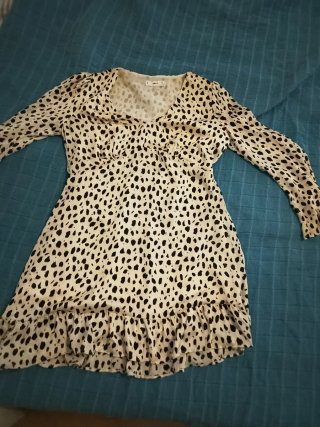 Vestido corto estampado MNG Talla M