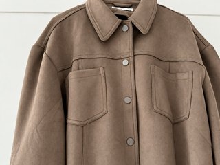 Chaqueta Efecto Ante Mango Talla S