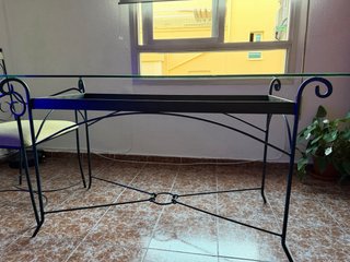 Mesa comedor de Cristal y 6 Sillas