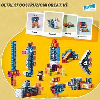 Set di mattoncini costruibili colorati