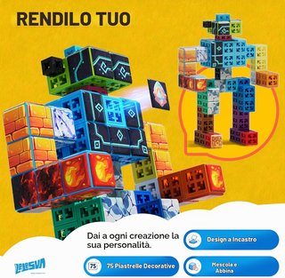 Set di mattoncini costruibili colorati