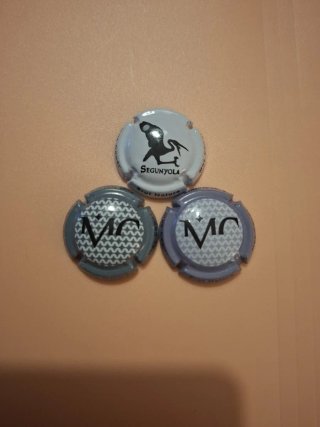 3 Chapas de Cava Más Candi y Segunyola