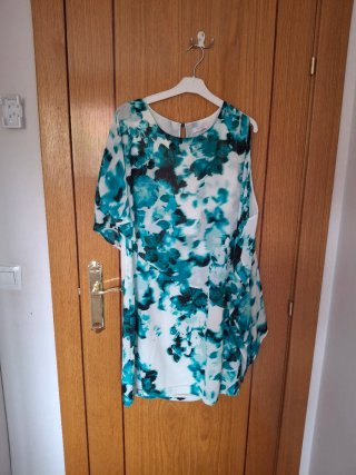 Blusa floral mujer talla grande