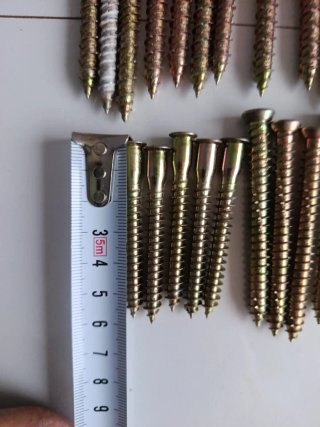 Lote de 25 Tirafondos Largos