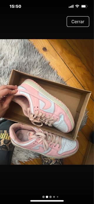 Zapatillas Nike Dunk Low Rosa y Blanco