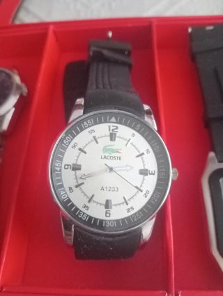 Reloj Lacoste Negro y Plateado