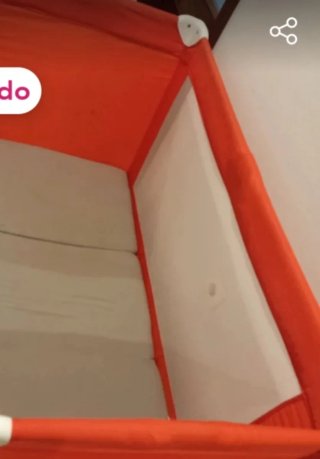 Cuna de viaje con colchón