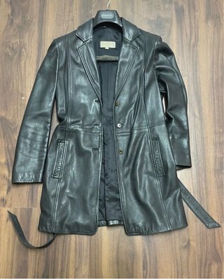 Chaqueta de piel negra mujer