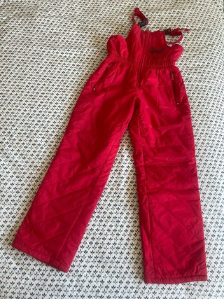 Pantalón de esquí infantil rojo