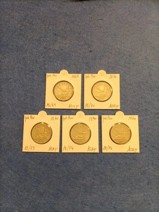 Colección completa Monedas 2 Pesetas Gobierno Prov