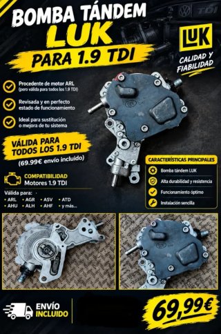 Bomba Tándem LUK 1.9 TDI