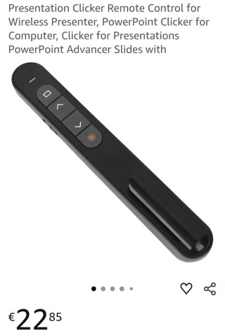 Puntatore Laser per Presentazioni Wireless