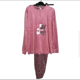 Pijama de dos piezas rosa