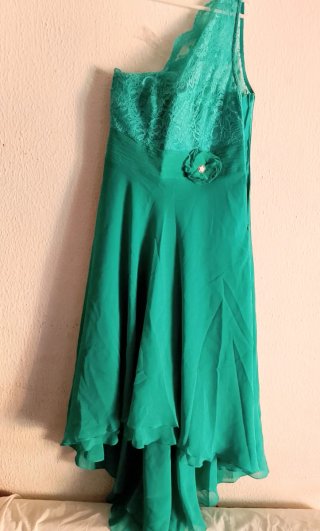 Vestido de ceremonia Nati Jiménez verde T.38
