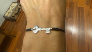 Pulsera TOUS de Plata y Cuerda Negra
