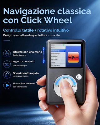 Lettore MP3 Portatile Grigio