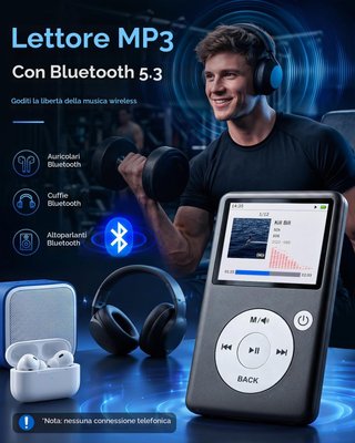 Lettore MP3 Portatile Grigio