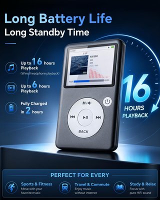 Lettore MP3 Portatile Grigio