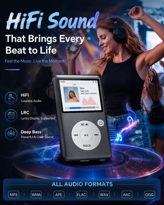 Lettore MP3 Portatile Grigio