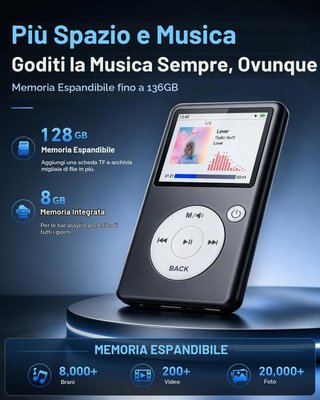 Lettore MP3 Portatile Grigio