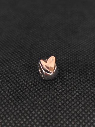 Charm plata 925 tope corazón bañado051-03-00745