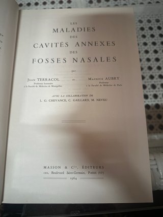Antiguo libro J. TERRACOL