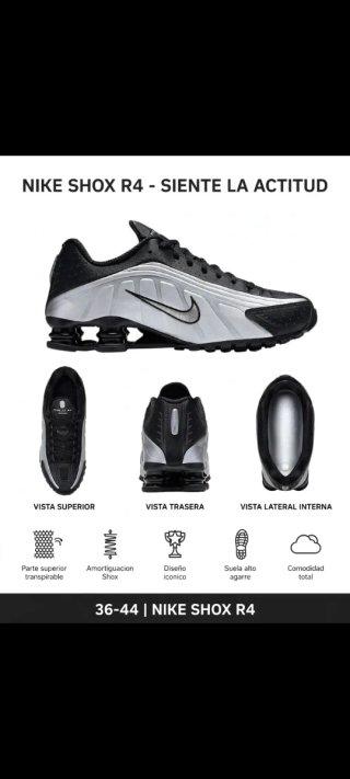 Estilo Nike Shox R4