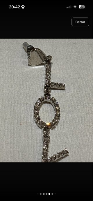Pendientes Largos Love con Cristales