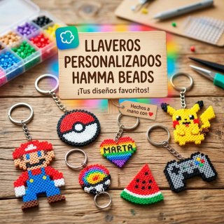 Llaveros Personalizados Hama Beads