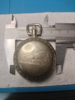 Reloj de bolsillo antiguo tren