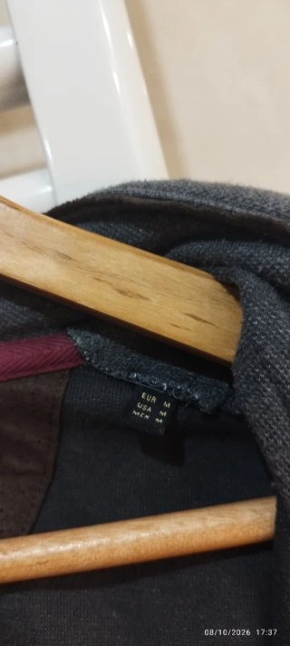 Casaco com Capuz Massimo Dutti Cinzento