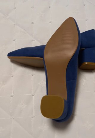 Zapatos de tacón azul