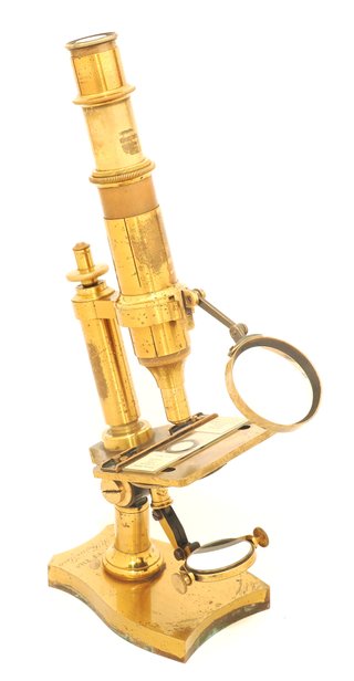 Microscopio antiguo Nachet (c.1870)