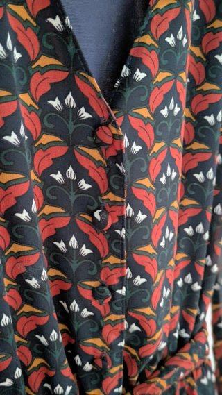 Vestido midi estampado