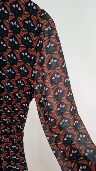 Vestido midi estampado