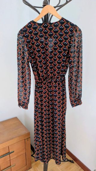 Vestido midi estampado
