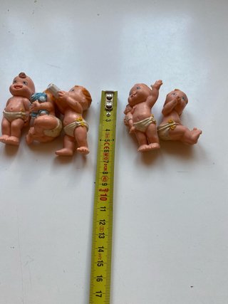 Conjunto de 5 Miniaturas Bebés Vintage Gallop