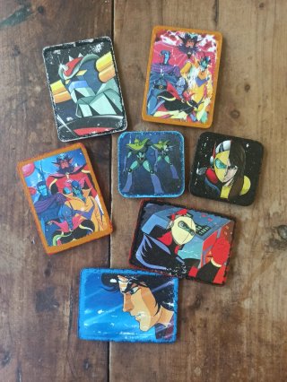 Lotto calamite legno Goldrake Ufo Robot anime