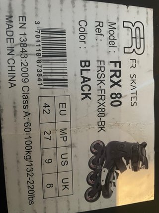 Patines FR Skates FRX 80 Black con Protecciones