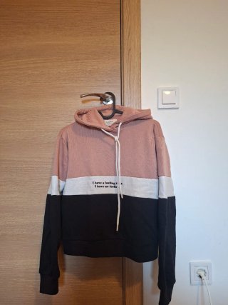 Sudadera Pull&Bear Tricolor Talla M