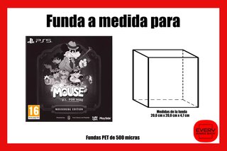 Funda protectora PET 500 micras para PS5