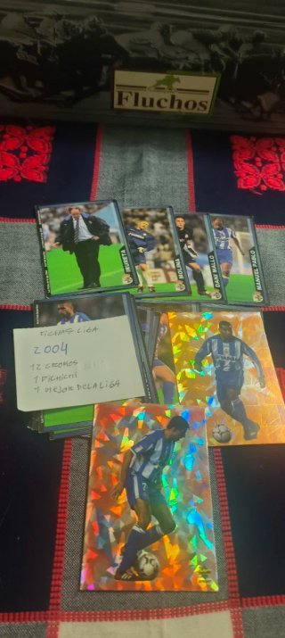 Lote cromos fútbol Liga 2004