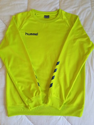 Sudadera Hummel verde fluorescente