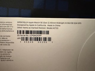 Apple Watch SE 2 40mm