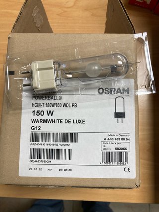 OSRAM HCI-T 150W/830 WDL Lámpara Halogenuro
